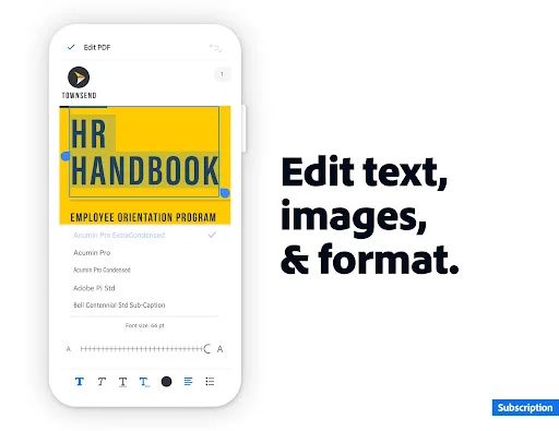 img/screenshots/469337564-7.webp Adobe Acrobat Reader: Edit PDF screenshot 7